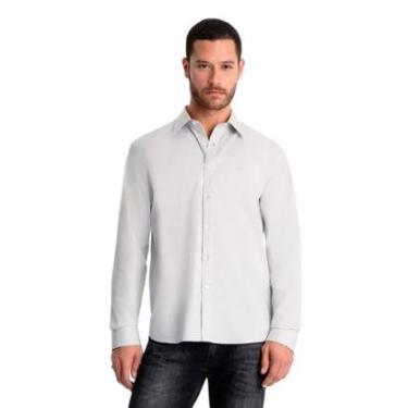 Imagem de Camisa Ellus Masculina Tricoline LY Classic Anatomic Branca-Masculino