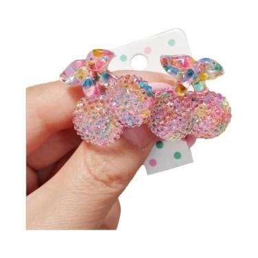 Imagem de Faixas De Cabelo Coloridas Com Lantejoulas Em Formato De Cereja, 2 Peç
