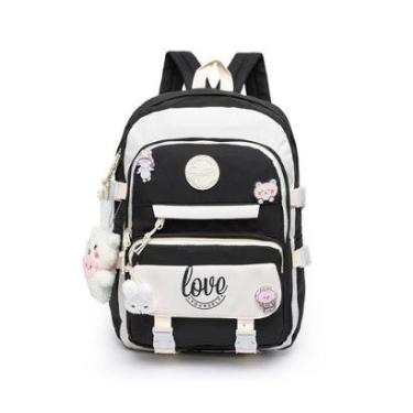 Imagem de Mochila Juvenil Escolar Reforçada Feminina Casual-Feminino