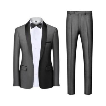 Imagem de Terno Masculino Casual De Negócios Para Casamento E Festa, Tamanhos M-