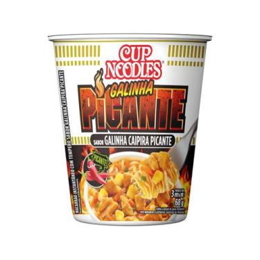 Imagem de Cup Noodles sabor Galinha Caipira Picante Nissin 68g