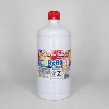 Imagem de Refil Liquido Para Maquina De Fazer Bolhas De Sabão 1 Litro - Brasilfl