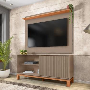 Imagem de Rack com Painel Ripado para TV até 55 Polegadas 136cmx108cm Mondrian F