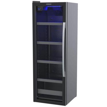 Imagem de Cervejeira Venax Blue Light 200 Litros Porta Invertida Preto Fosco 220V 32168
