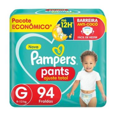 Imagem de Fralda Calça Pampers Pants Ajuste Total Tam. G 9 a 13kg 94 Unidades, G