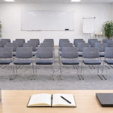 Imagem de Cadeira Escritório Interlocutor Fixa Tela Mesh Office Kanata Cinza