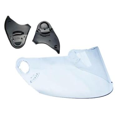 Imagem de Viseira Cristal 2.2 Antirrisco Capacete Fokker + Kit Fixação - POLIVIS