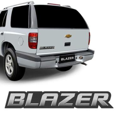 Imagem de Emblema Blazer 2009 2010 2011 Adesivo Traseiro Escovado - SPORTINOX