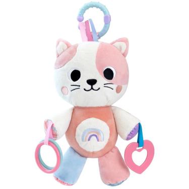 Imagem de Pelúcia Buba Treme-Treme de Atividades Zoo Gato Rosa