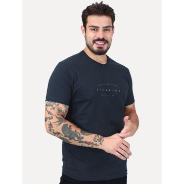 Imagem de Camiseta King & Joe Masculina Arc From Everywhere Perolado Azul Marinho-Masculino