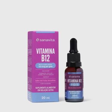 Imagem de Vitamina B12 Sanavita 20ml Gotas Alta Absorção