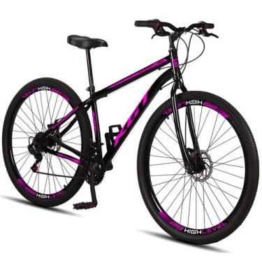 Imagem de Bicicleta Aro 29 Aço Carbono KGT Freios A Disco 21 Marchas, Preto, Ros