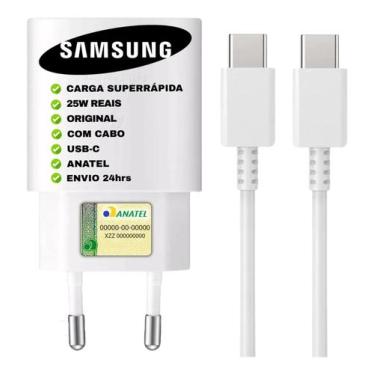 Imagem de Carregador Original Samsung Turbo A06 A16 A26 A36 A56 25w Br, Branco