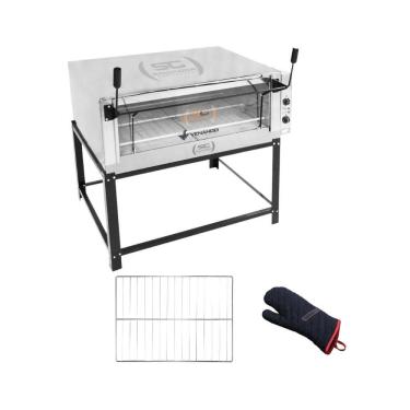 Imagem de Forno Elétrico Industrial Refratária Roma Inox Feri110 220v + 1 Grade + Luva Térmica -...
