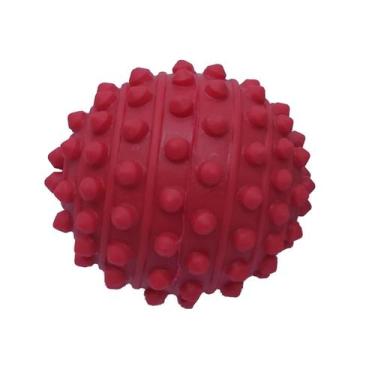 Imagem de Brinquedo Luna Bola Cravo 64mm - para Cachorro, Vermelho
