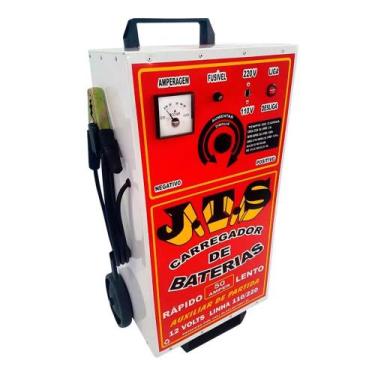 Imagem de Carregador de Bateria Rápido/Lento 12V 50A com Auxiliar de Partida - J