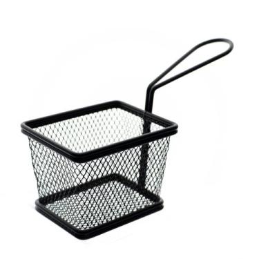 Imagem de Mini cesta retangular petiscos Fry inox preto -Dynasty, 3 meses por de