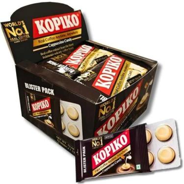 Imagem de Bala kopiko cartela cappuccino display c/ 24 cartelas