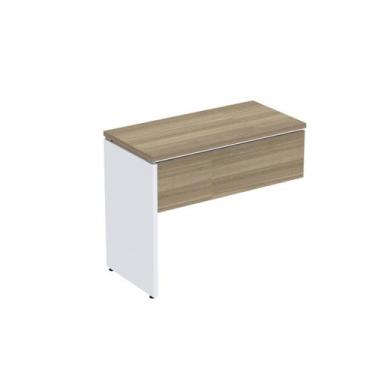 Imagem de Complemento de Mesa Pé Painel Linha P25 90cm Noce Naturalle e Branco C