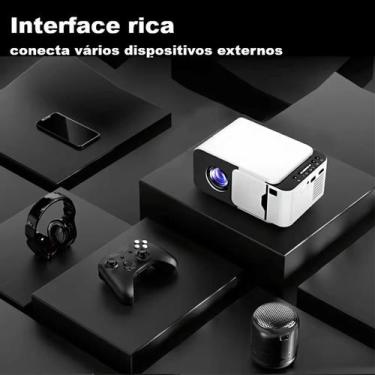 Imagem de Projetor Wifi Gamer Com Tela Grande Para Jogos Filmes E Streaming - JA