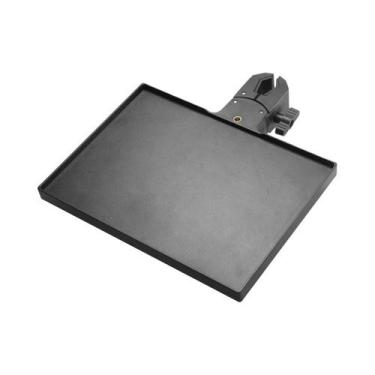 Imagem de Suporte De Microfone Ajustável Com Bandeja 225x165mm, Braçadeira Tipo 