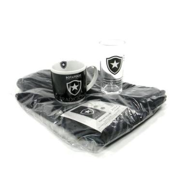 Imagem de Kit Presente Torcedor Botafogo RJ 3x1 toalha caneca 300ml copo - AllMi