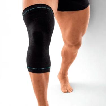 Imagem de Joelheira Esportiva N1 Sport Training Knit 3D para Estabilizacao Avancada com Almofada de Silicone Preto m