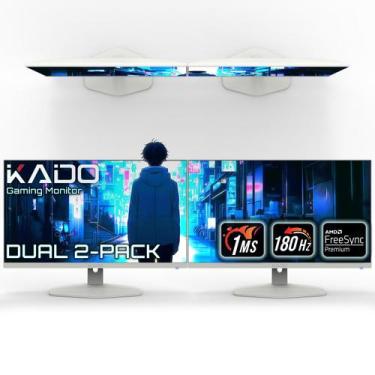 Imagem de Monitor Kado Dual 24,5" 180Hz 1ms FHD para Jogos Pacote com 2