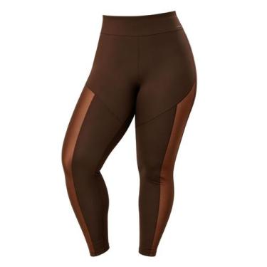 Imagem de Calça Legging Selene Sport 24932.001 Feminina Plus Size Fitness Recort