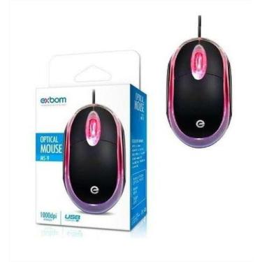 Imagem de Mouse usb optico com led exbom - ms-9 - LEHMOX