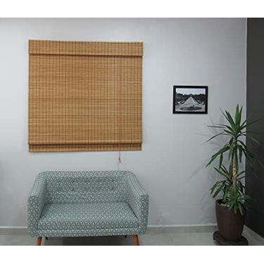 Imagem de Persiana Romana Bambu Block 1,40larg x 1,60alt - Natural