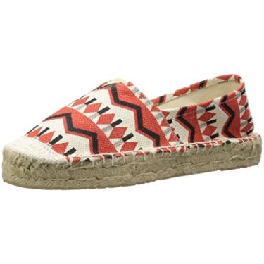 Imagem de Dirty Laundry Elson Sapatilha feminina, Linho tribal coral, 37