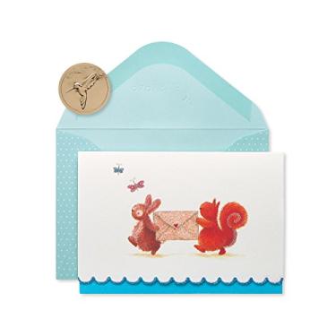 Imagem de Papyrus Cartões em branco com envelopes, coelho e esquilo (14 unidades)