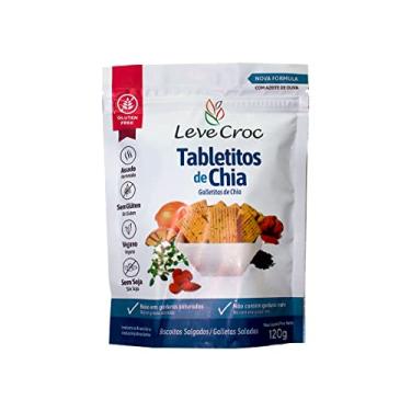 Imagem de Biscoito salgados sem glúten Leve Croc Tabletitos de Chia 120g