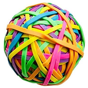 Imagem de Activave Elástico de borracha de bola redonda de 170 a 180 peças de faixas de borracha coloridas elásticas suporte de papelaria laços elásticos, artes e artesanato, organização de documentos