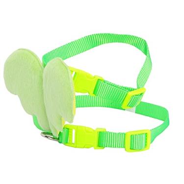 Imagem de Coleira ajustável para patos, material de nylon ajustável arnês para frango para viagem para animais de estimação para uso diário (verde, PP)