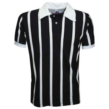 Imagem de Camisa Polo Botão Liga Retrô  Listrada Gg