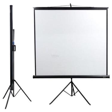 Imagem de Tela de Projeção Tripé GRM 1,80m x 1,80m GTTM180t 1:1 100 Polegadas