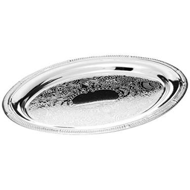 Imagem de Bandeja De Zamac Silver Plated Haifa 19x13, 5cm Lyor Prateado No Voltagev