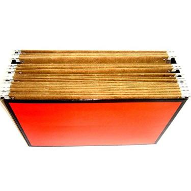 Imagem de Arquivo Pratic Com 10 Pastas Suspensas Vermelha Golden Kraft