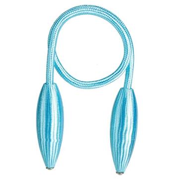 Imagem de Cintos de suspensão de liga de pelúcia de forma arbitrária cordas de retenção de cortina hastes acessórios, azul, 1 peça