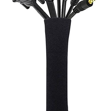 Imagem de Wemay Cable Concealer Management Sleeve Wire Organizer para TV Computador de refrigerador Neoprene Cord Cover Cable Hider Protector Zipper Design 50cm