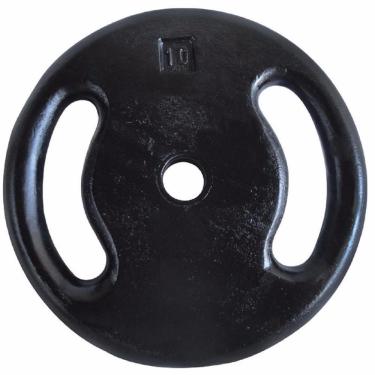 Imagem de Anilha Pintada Peso Academia Musculação 10 Kg Preto