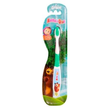 Imagem de Escova Dental Infantil Green Masha E O Urso Cores Sortidas 1 Unidade
