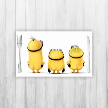 Imagem de Jogo Americano 2 Un Retangular Neoprene Minions Bundinha - Criative Gi