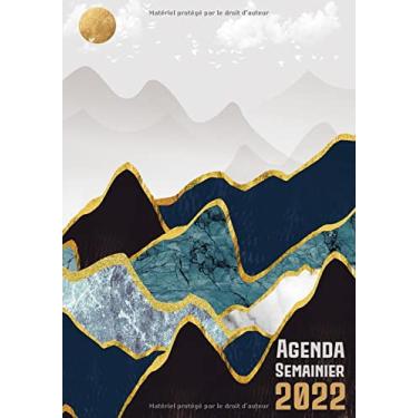 Imagem de Agenda Semainier 2022: Organisez votre vie avec ce Planificateur A4 Français, Organiseur Hebdomadaire 1 semaine sur 2 pages avec planification ... de coloriage mandala anti-stress à la fin.