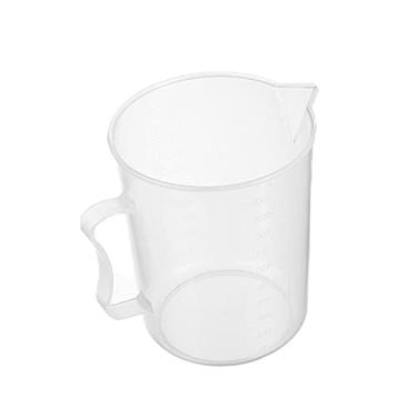 Imagem de Bettomshin Copo medidor 1000 ml copo de plástico graduado copos de mistura transparentes para cozinha de laboratório líquidos 1 peça