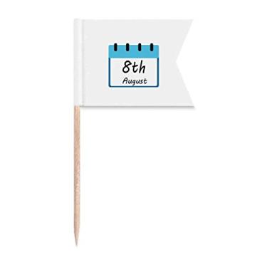 Imagem de Dad Festival Relaxe Descanso Chinês Homem Pai Bandeiras de palito de dente Marcação para Bolo Festa Comida Prato de Queijo