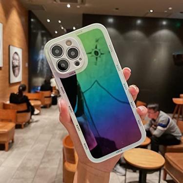 Imagem de Capa de telefone espelho bling de luxo para iphone 12 pro max 13 mini 11 10 7 8 plus x xs max xr aurora laser eletropalte capa dura, zilv, para iphone xs