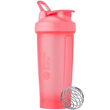 Imagem de BlenderBottle Coqueteleira clássica V2 perfeita para shakes de proteína e pré-treino, 800 ml, rosa claro